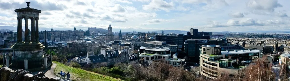 Panorama of the Edinburgh skyline