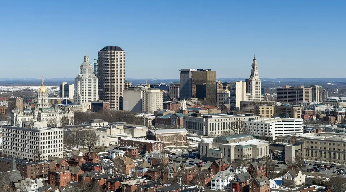Skyline of downtown Hartford, Connecticut