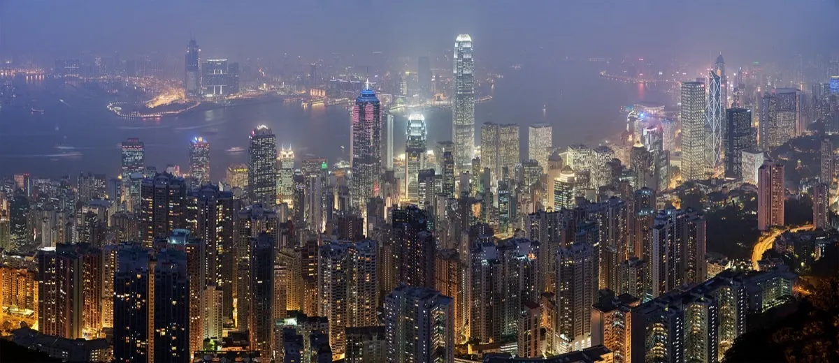 Hong Kong Island skyline across Victoria Harbour