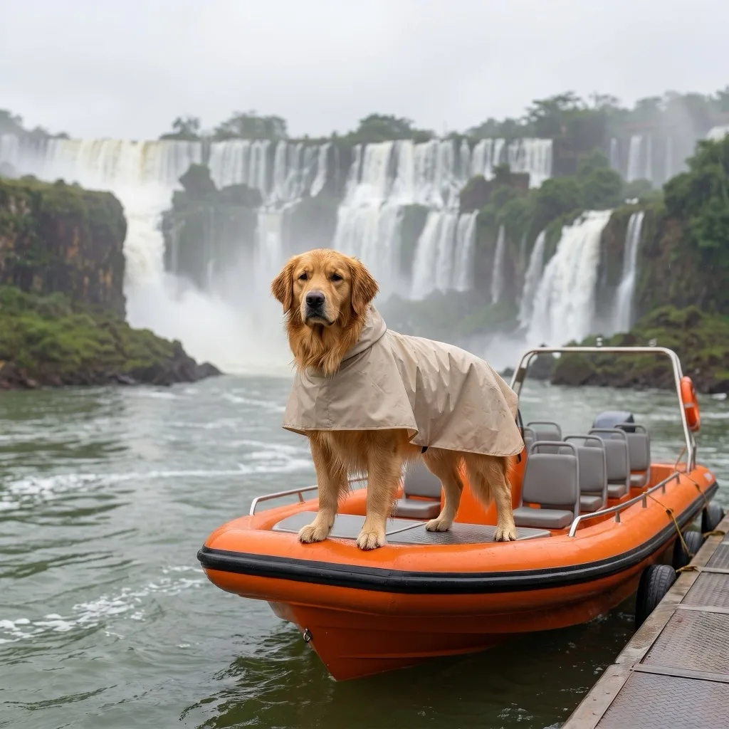 Brazil Traveler — Iguazu Falls walkway in overcast mist
