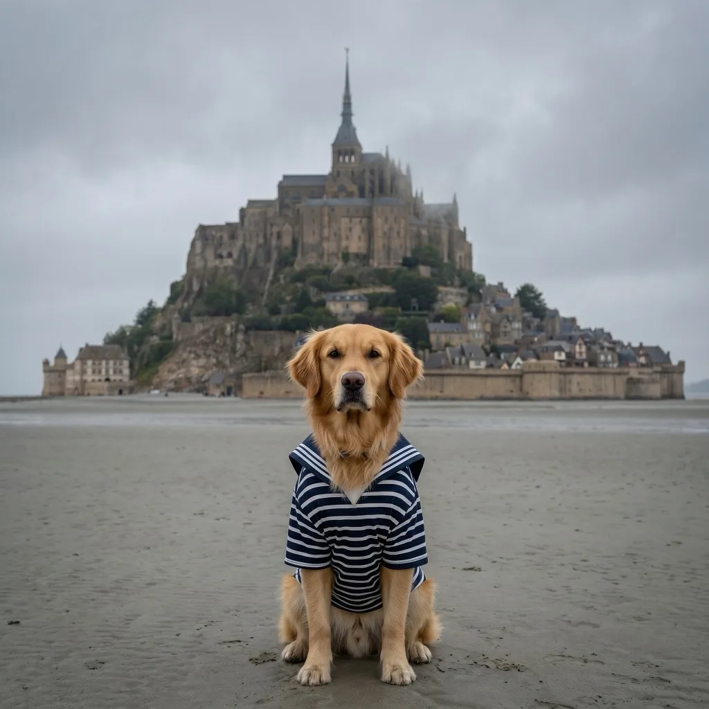 France Traveler — Mont Saint-Michel across the bay, Normandy