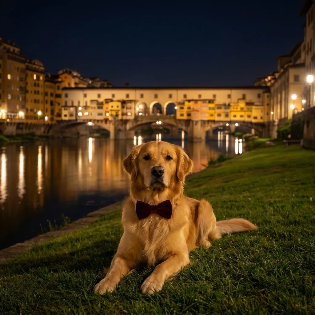 Italy Traveler — Ponte Vecchio at night, Florence