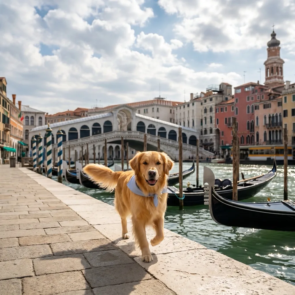 Italy Traveler — Grand Canal at the Rialto bend, Venice