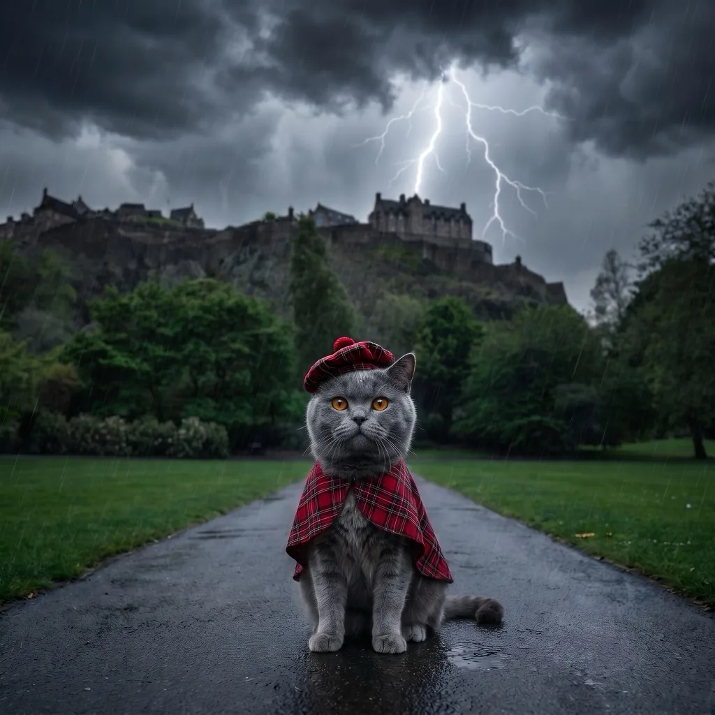 UK Traveler — Edinburgh Castle on Castle Rock in a storm