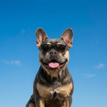 Frenchy in a sunny scene
