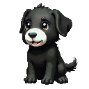 Jeter, animated pixel dog anchor