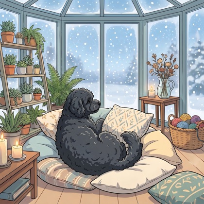Jeter in a snowy scene