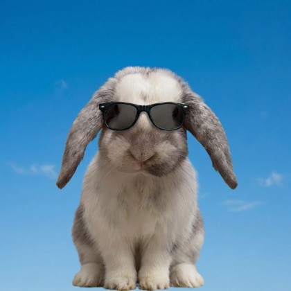 Jumper in a sunny scene