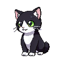 Tonka, animated pixel cat reporter