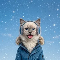 Snowy weather scene